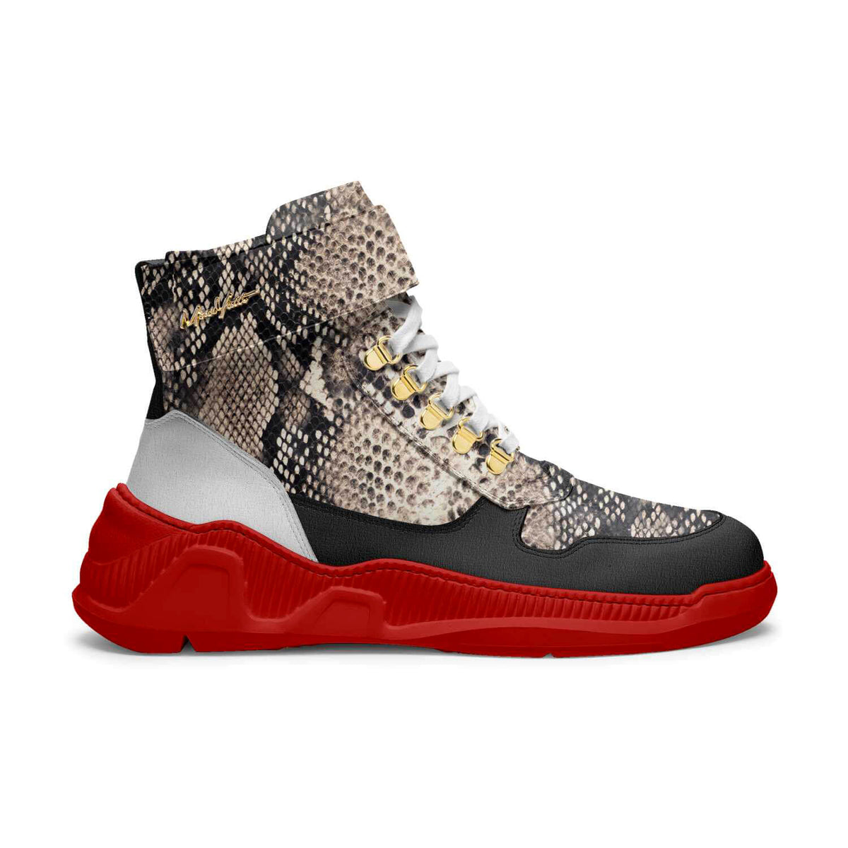 Snakeskin tennis sneakers Custommade What The Superstars” ? custom Adidas Superstars Right  main image 3