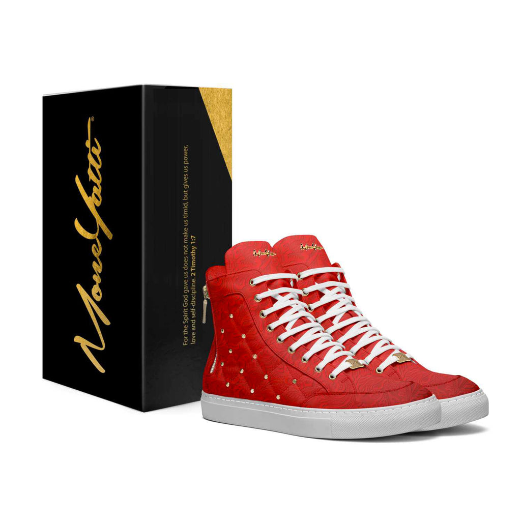 LIMITED - EMBOSSED RED LEATHER